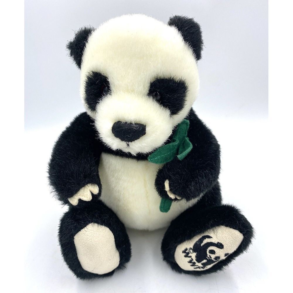 Gund World Wildlife Fund‎ Panda Bear Plush 25 Years in China WWF Bamboo